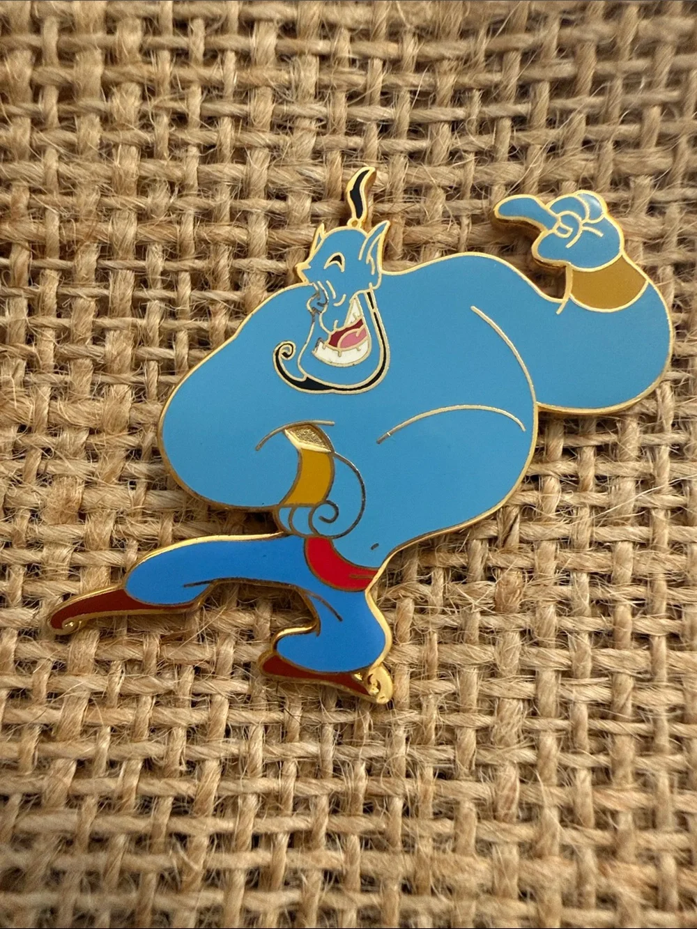 Disney Collectible Pin, 2003, Genie Dancing (from Aladdin), # 50114, 1.5”x1.5”
